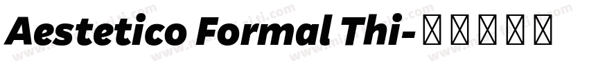 Aestetico Formal Thi字体转换